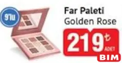 GOLDEN ROSE FAR PALETİ 9'LU indirimli fiyat GOLDEN ROSE FAR PALETİ 9'LU fiyat ve kampanya bilgisi